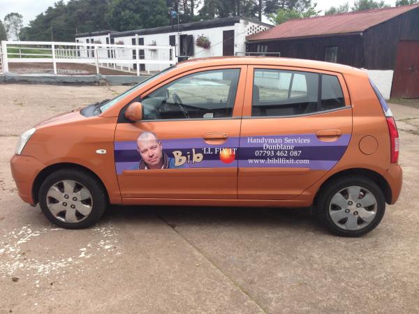 New car sign for Bib