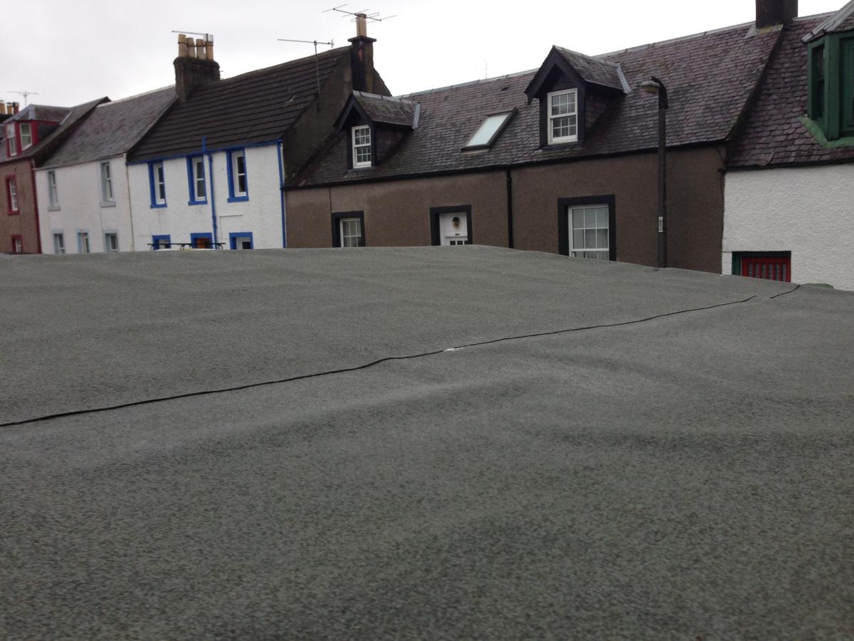 Felt Roof glued